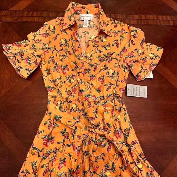 Donna Morgan Zenith multi fruit cotton dress size 8, NWT - Picture 12 of 12